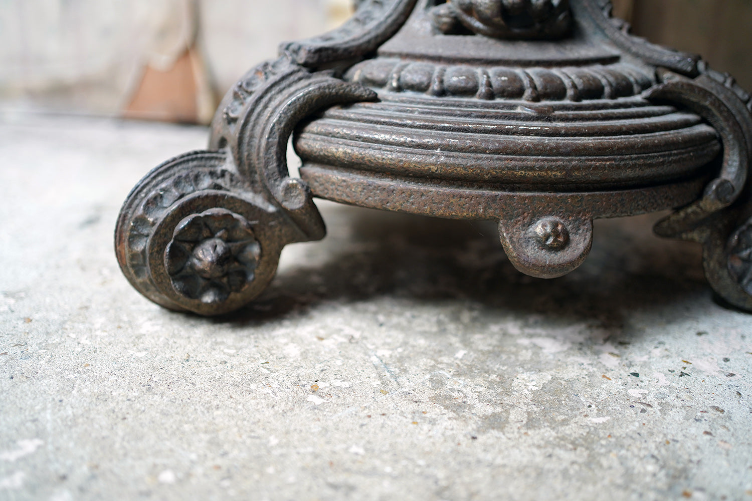 A Cast Iron & Portasanta Brecchia Marble Circular Occasional Table c.1870-80