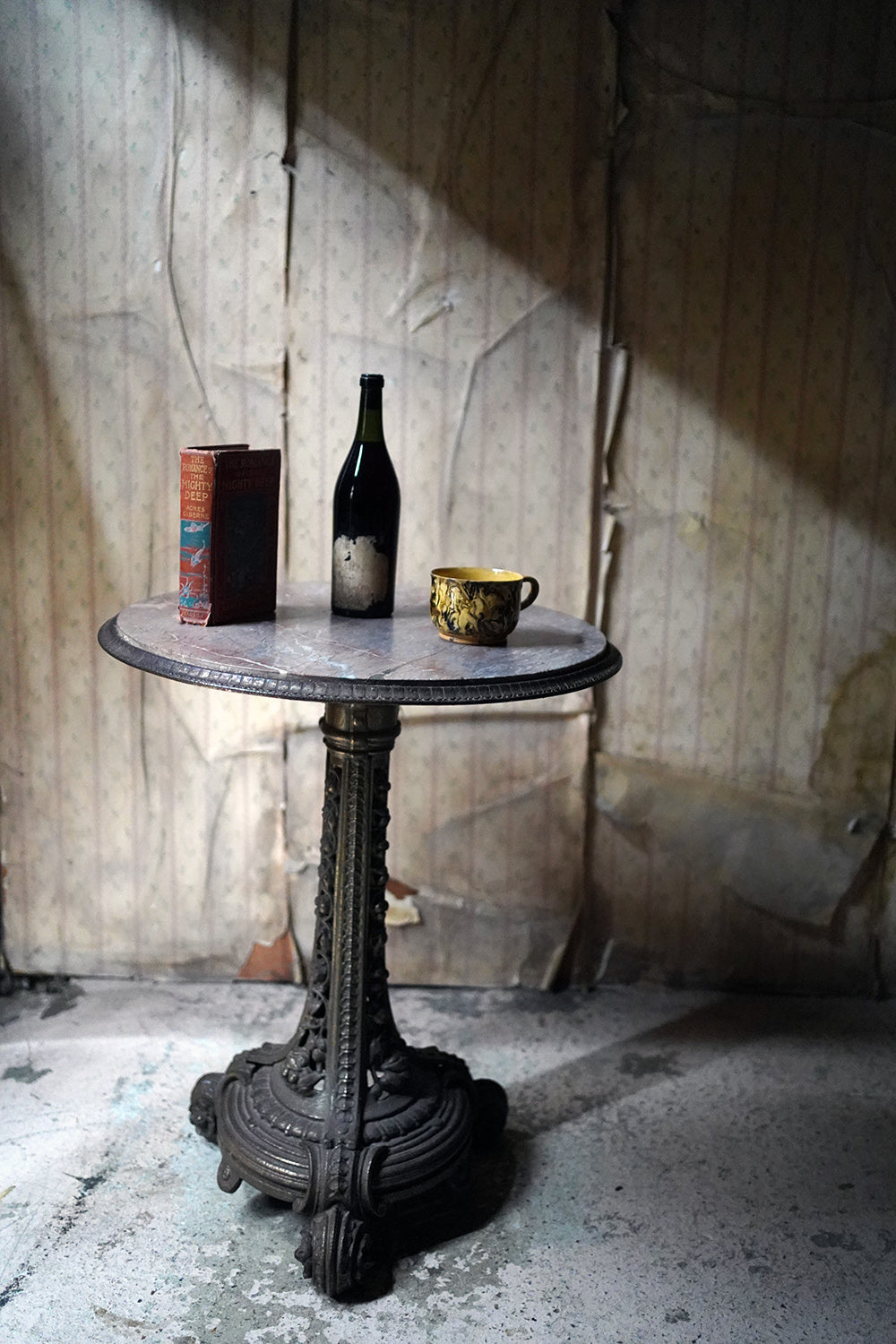 A Cast Iron & Portasanta Brecchia Marble Circular Occasional Table c.1870-80
