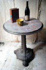 A Cast Iron & Portasanta Brecchia Marble Circular Occasional Table c.1870-80