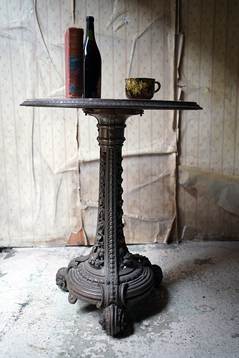 A Cast Iron & Portasanta Brecchia Marble Circular Occasional Table c.1870-80
