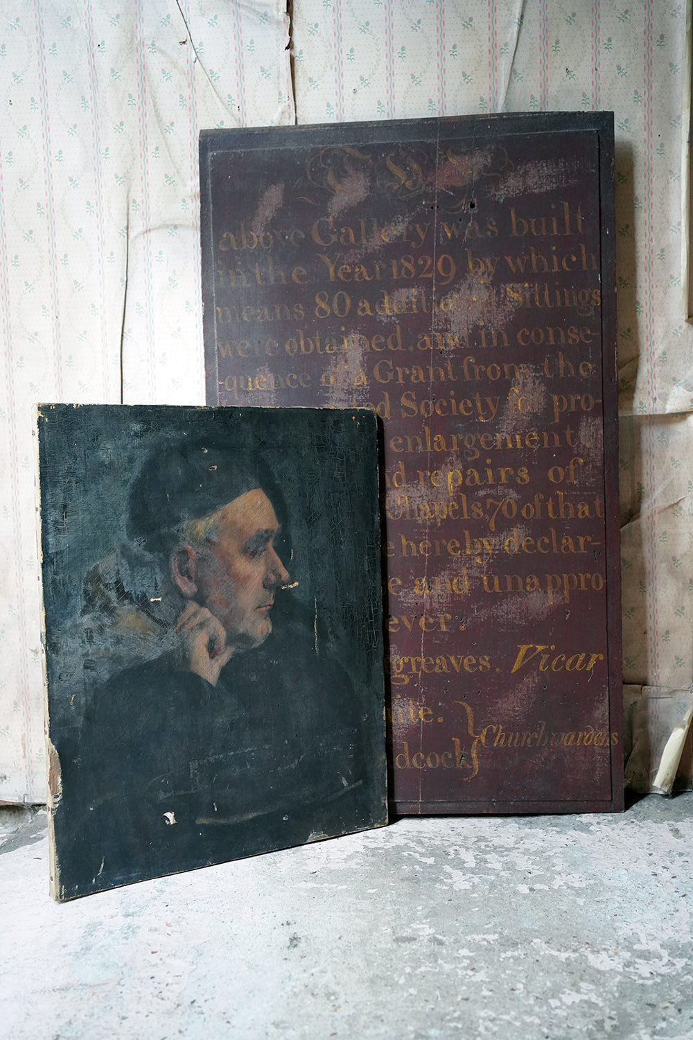 A 19thC Oil on Canvas Portrait of a Contemplative Gentleman c.1870