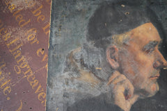 A 19thC Oil on Canvas Portrait of a Contemplative Gentleman c.1870