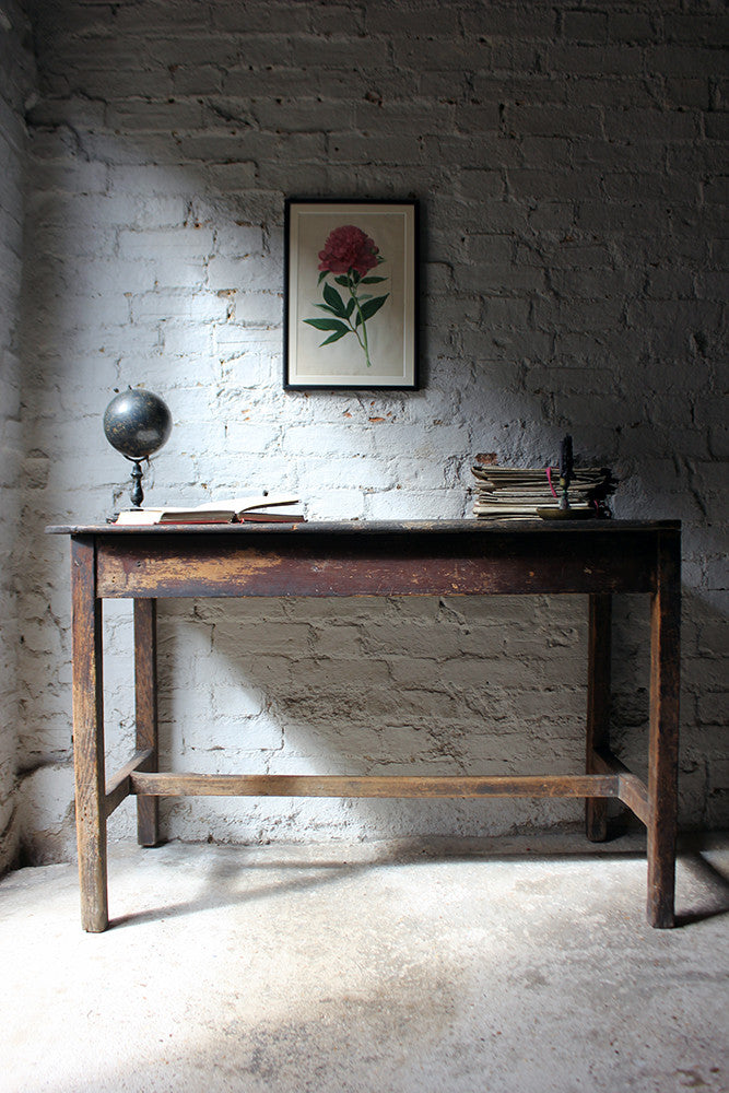 A Charming Mid-19thC Provincial Stained Pine Farmhouse Table c.1840-50