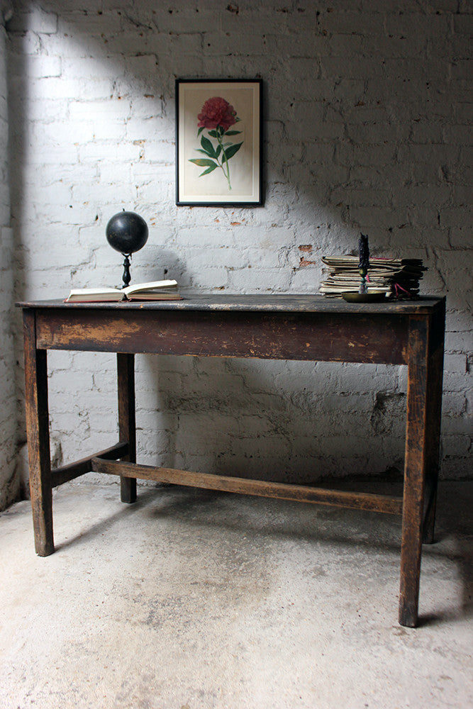 A Charming Mid-19thC Provincial Stained Pine Farmhouse Table c.1840-50