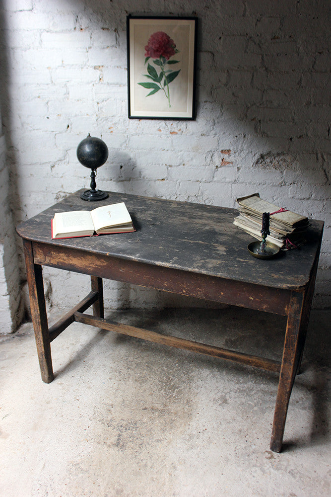 A Charming Mid-19thC Provincial Stained Pine Farmhouse Table c.1840-50