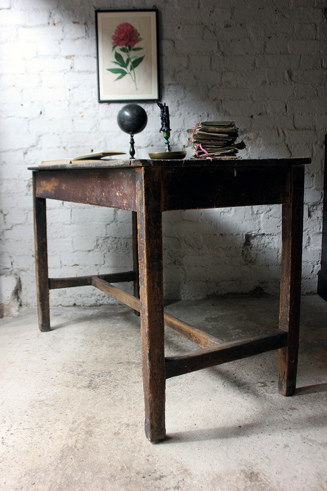 A Charming Mid-19thC Provincial Stained Pine Farmhouse Table c.1840-50
