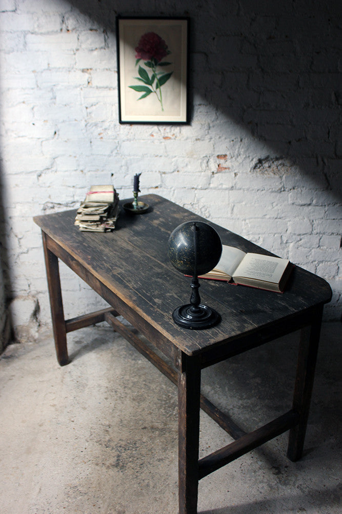 A Charming Mid-19thC Provincial Stained Pine Farmhouse Table c.1840-50