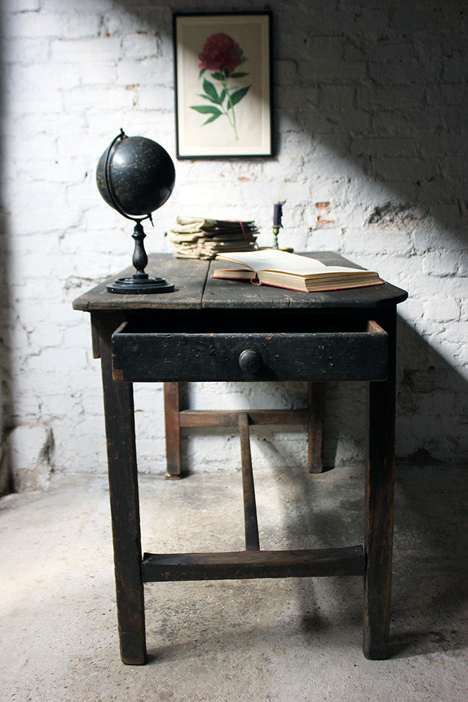 A Charming Mid-19thC Provincial Stained Pine Farmhouse Table c.1840-50