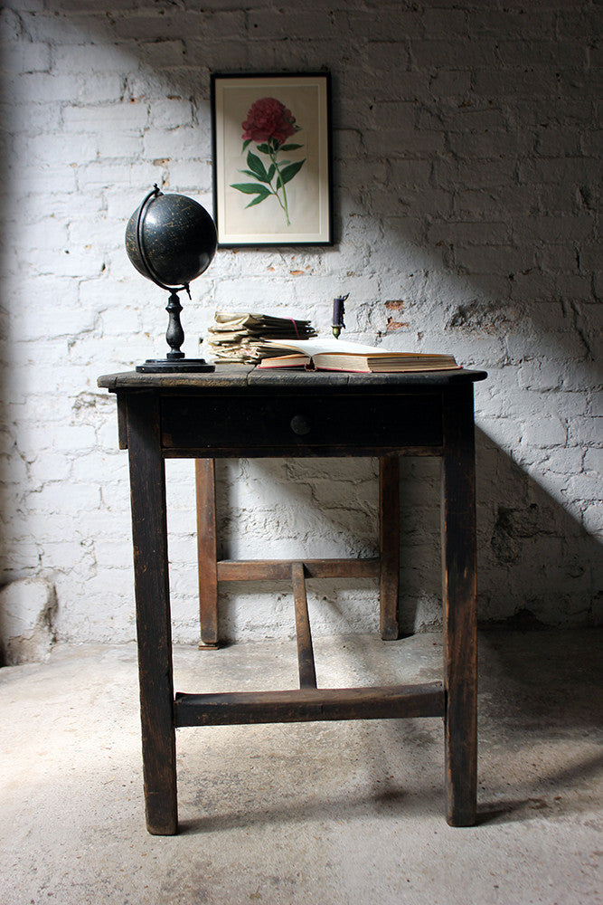 A Charming Mid-19thC Provincial Stained Pine Farmhouse Table c.1840-50