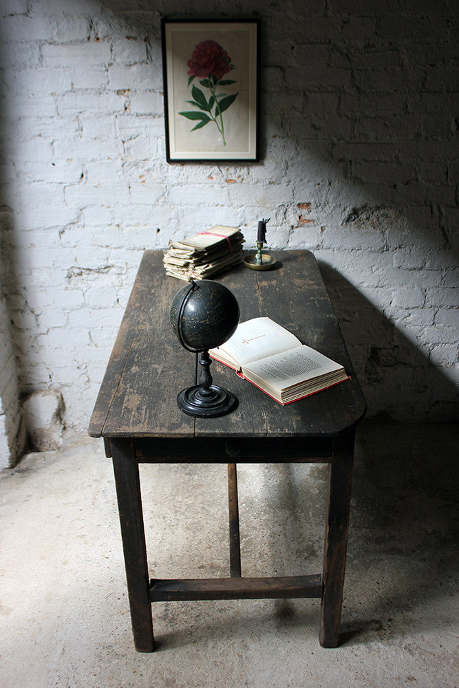 A Charming Mid-19thC Provincial Stained Pine Farmhouse Table c.1840-50