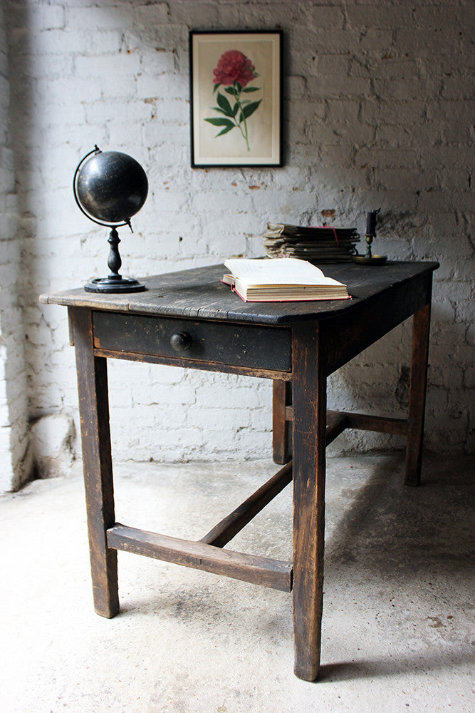 A Charming Mid-19thC Provincial Stained Pine Farmhouse Table c.1840-50