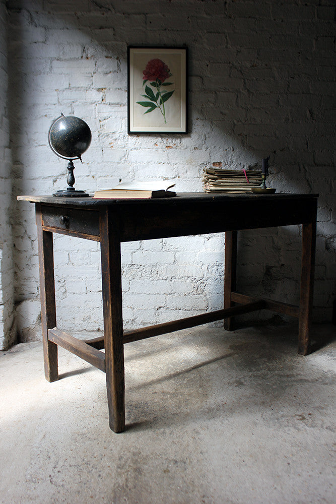 A Charming Mid-19thC Provincial Stained Pine Farmhouse Table c.1840-50