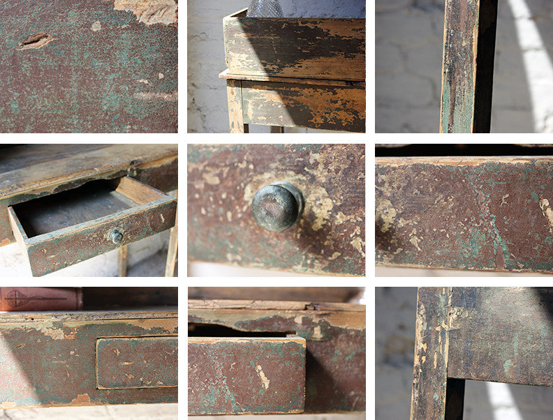 A Decorative Provincial Painted Pine Side Table c.1830