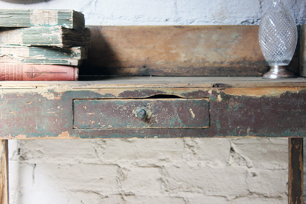 A Decorative Provincial Painted Pine Side Table c.1830