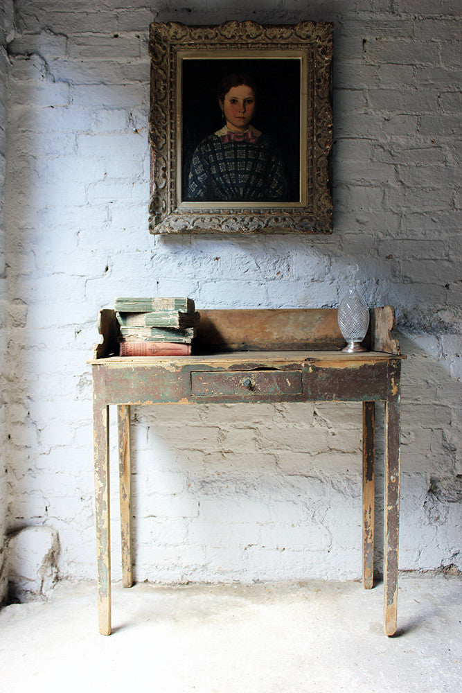 A Decorative Provincial Painted Pine Side Table c.1830