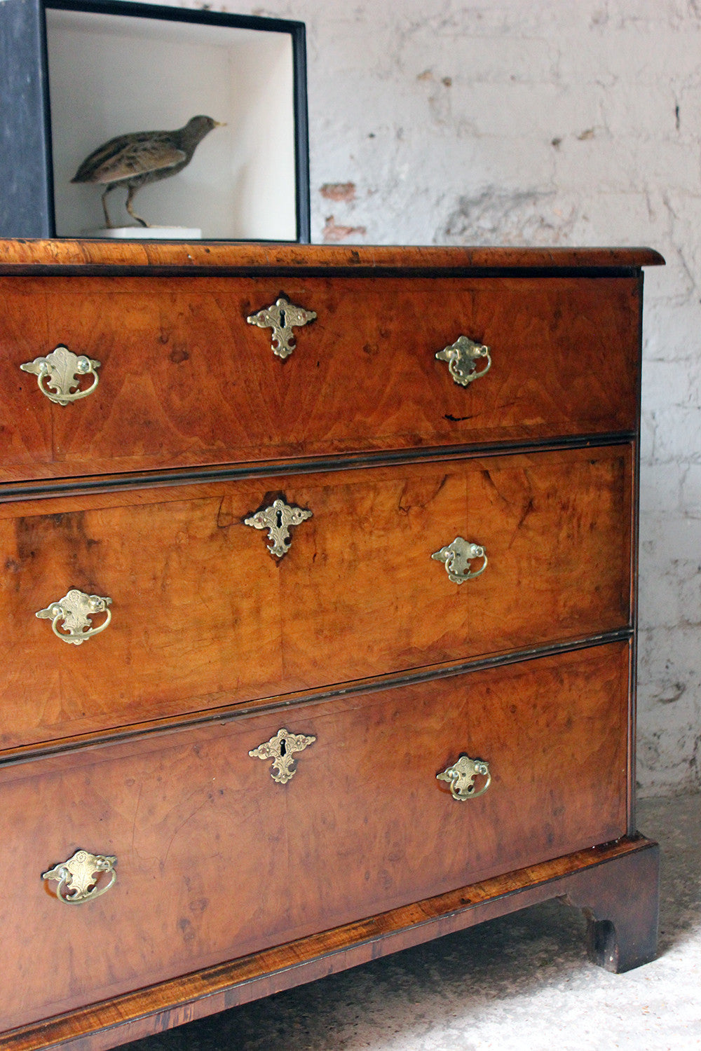 A Delightful Queen Anne Period Walnut Chest of Drawers c.1710
