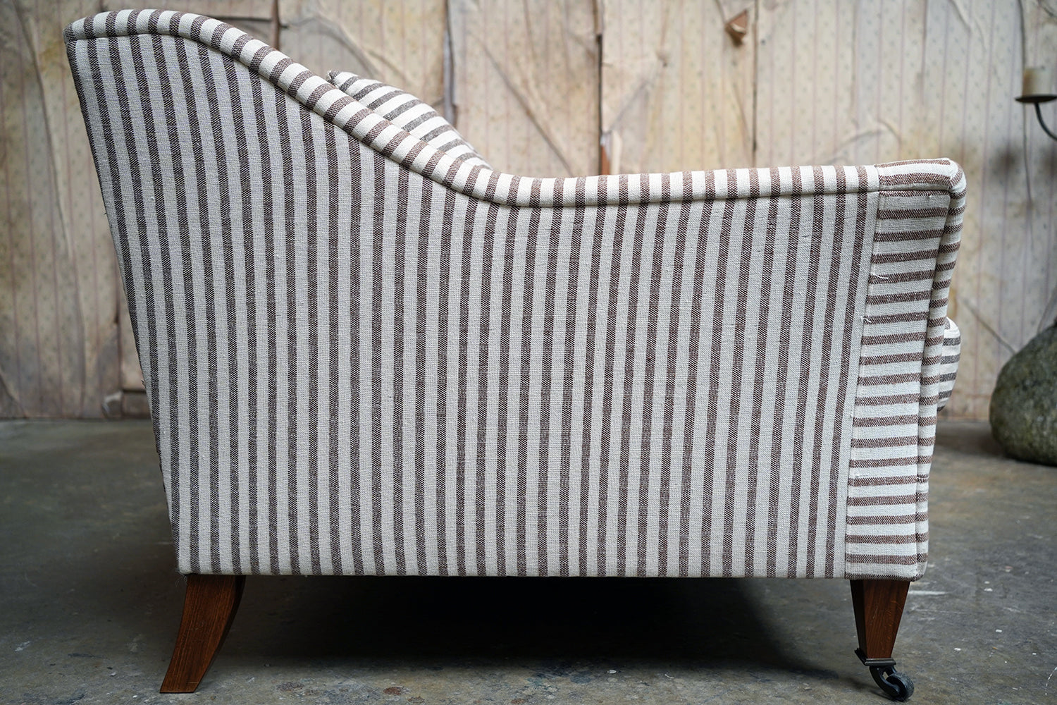 A Contemporary Recoire Franceis Three-Seater Sofa Upholstered in Guy Goodfellow