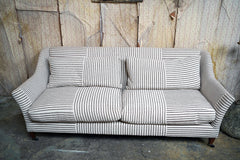A Contemporary Recoire Franceis Three-Seater Sofa Upholstered in Guy Goodfellow