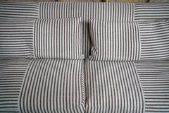 A Contemporary Recoire Franceis Three-Seater Sofa Upholstered in Guy Goodfellow