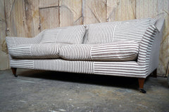 A Contemporary Recoire Franceis Three-Seater Sofa Upholstered in Guy Goodfellow