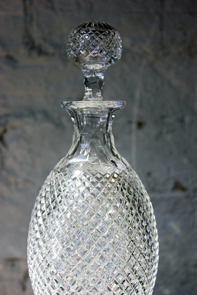 A Fine Regency Cut Glass & Silver Plate Decanter c.1810