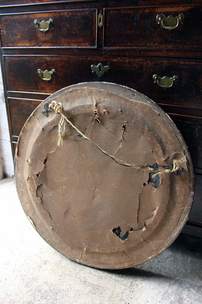 A Good Regency Period Ebonised & Gilt Circular Wall Mirror c.1820