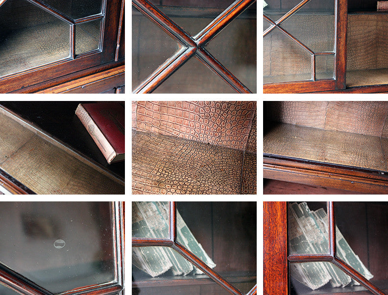 A Beautiful Regency Period Mahogany Astragal Glazed Bookcase c.1820