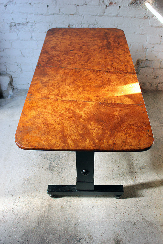 A Fine Regency Period Burr-Walnut & Solid Ebony Sofa or Centre Table c.1810-20