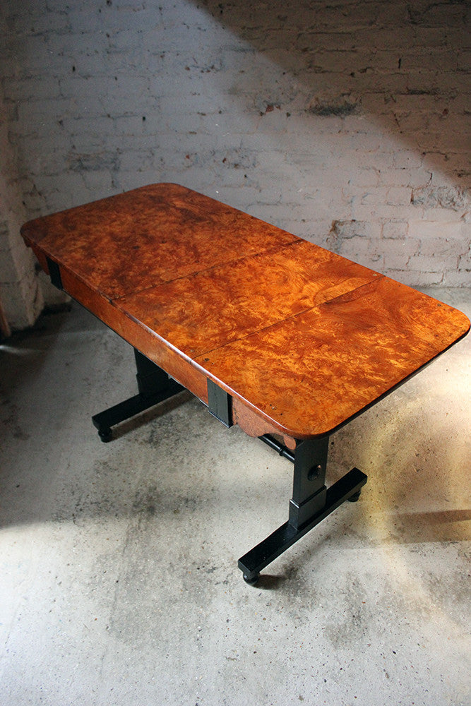 A Fine Regency Period Burr-Walnut & Solid Ebony Sofa or Centre Table c.1810-20