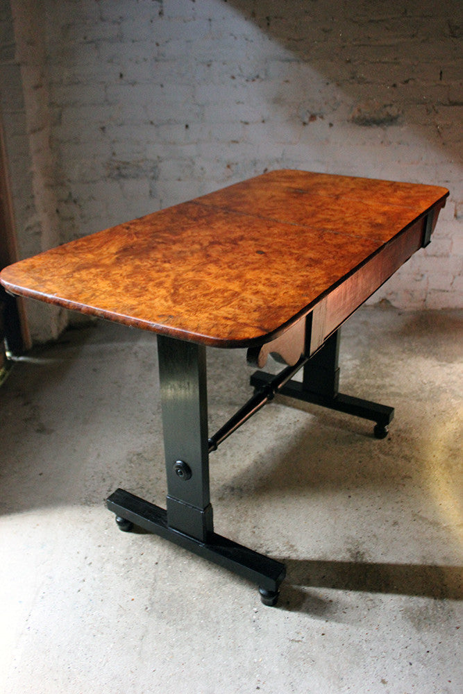 A Fine Regency Period Burr-Walnut & Solid Ebony Sofa or Centre Table c.1810-20