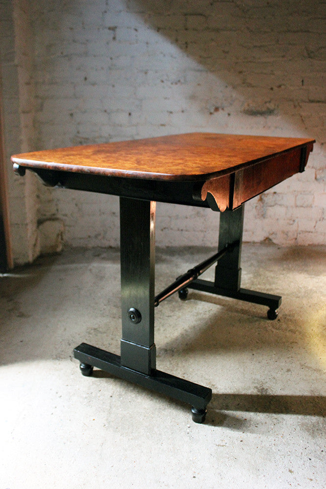 A Fine Regency Period Burr-Walnut & Solid Ebony Sofa or Centre Table c.1810-20