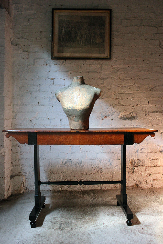 A Fine Regency Period Burr-Walnut & Solid Ebony Sofa or Centre Table c.1810-20