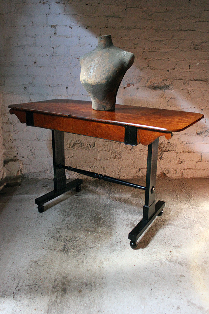 A Fine Regency Period Burr-Walnut & Solid Ebony Sofa or Centre Table c.1810-20