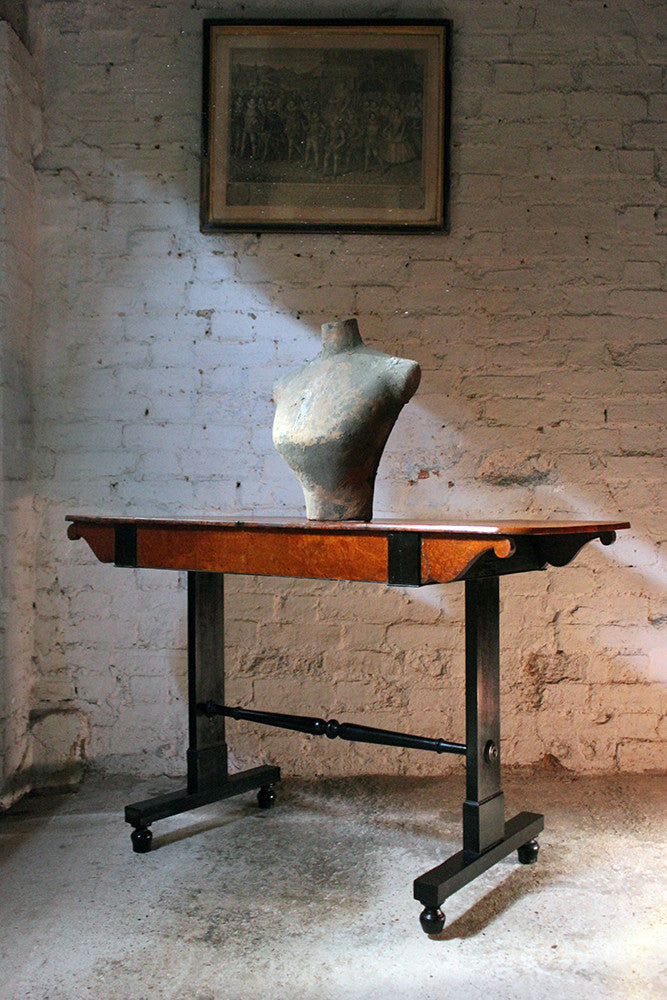 A Fine Regency Period Burr-Walnut & Solid Ebony Sofa or Centre Table c.1810-20