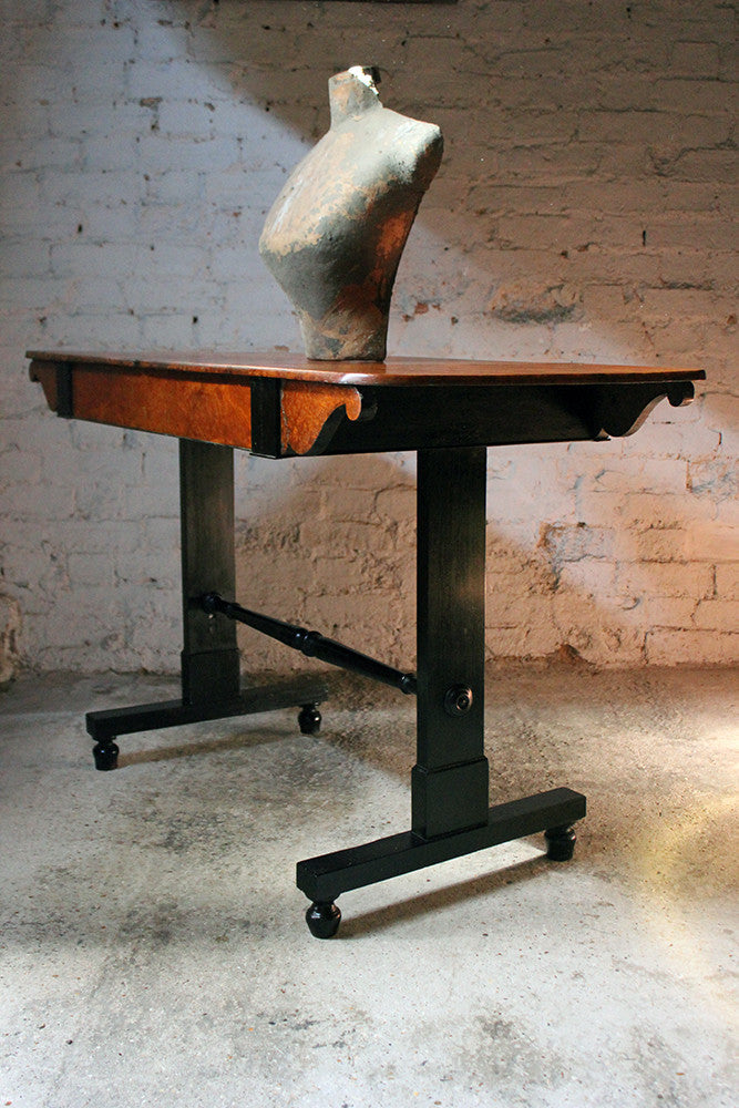 A Fine Regency Period Burr-Walnut & Solid Ebony Sofa or Centre Table c.1810-20