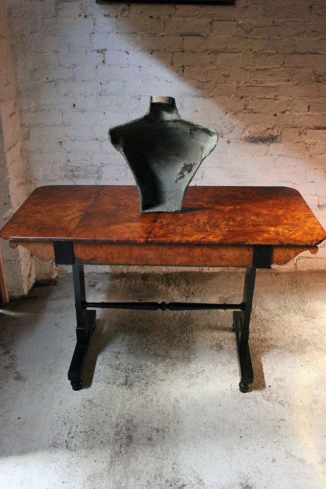 A Fine Regency Period Burr-Walnut & Solid Ebony Sofa or Centre Table c.1810-20