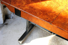 A Fine Regency Period Burr-Walnut & Solid Ebony Sofa or Centre Table c.1810-20