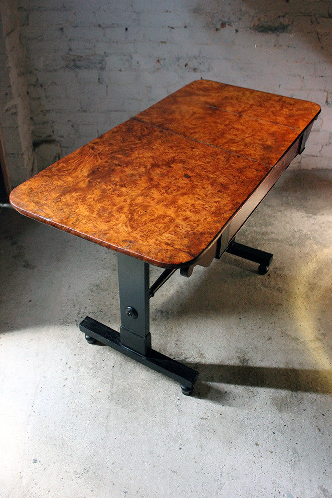 A Fine Regency Period Burr-Walnut & Solid Ebony Sofa or Centre Table c.1810-20