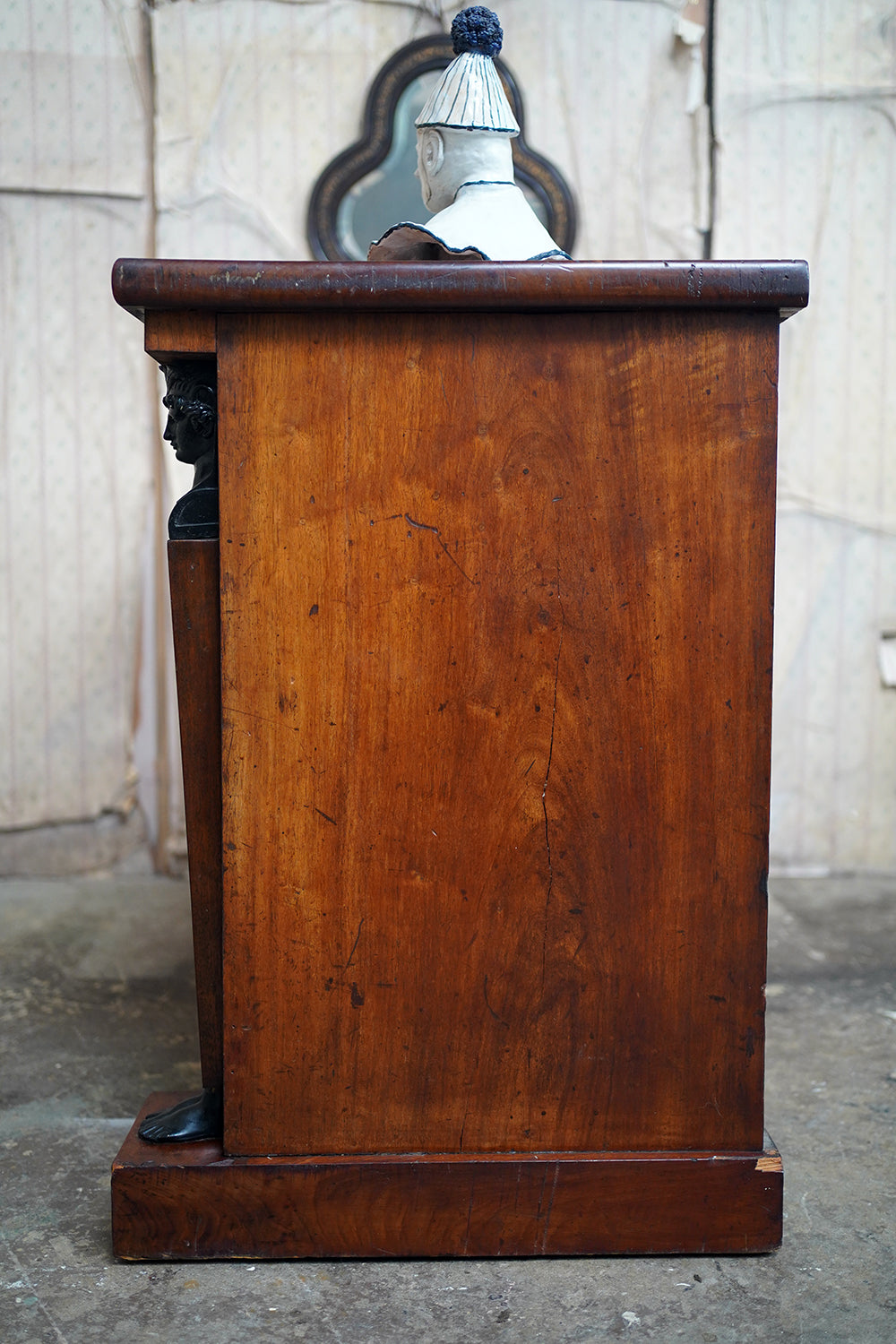 A Fine Regency Period Mahogany & Ebonised Egyptian Revival Chest of Drawers c.1810