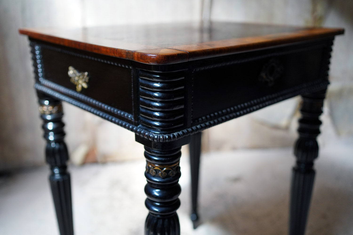 A Fine Late Regency Period Rosewood & Ebonised Side Table c.1825-35