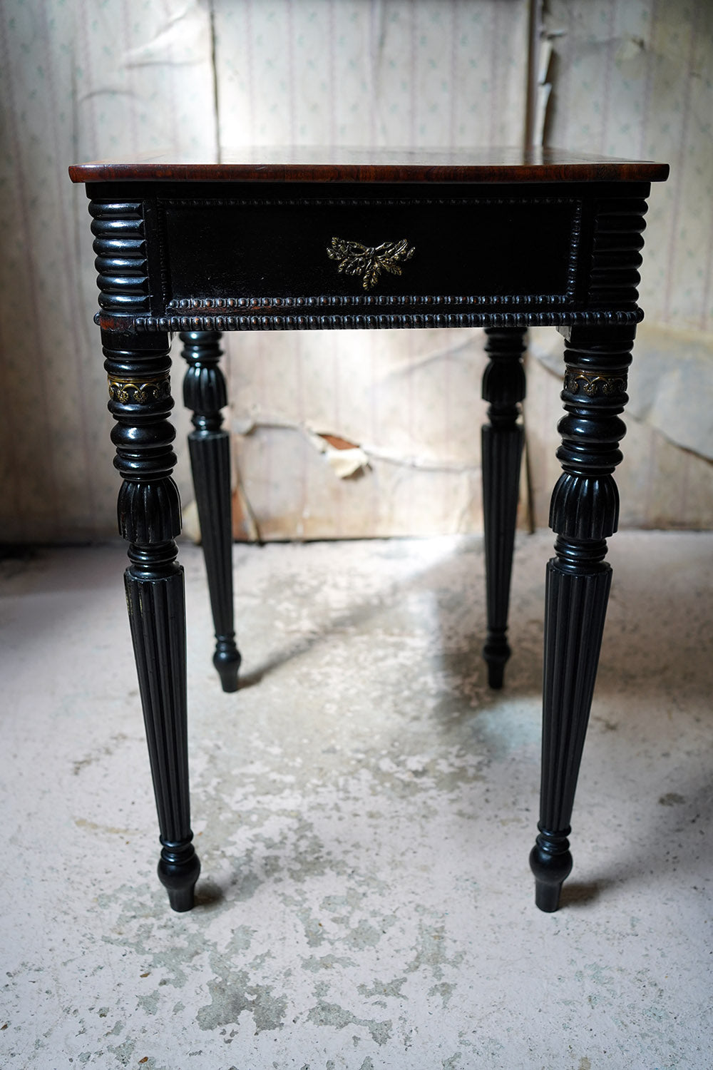 A Fine Late Regency Period Rosewood & Ebonised Side Table c.1825-35