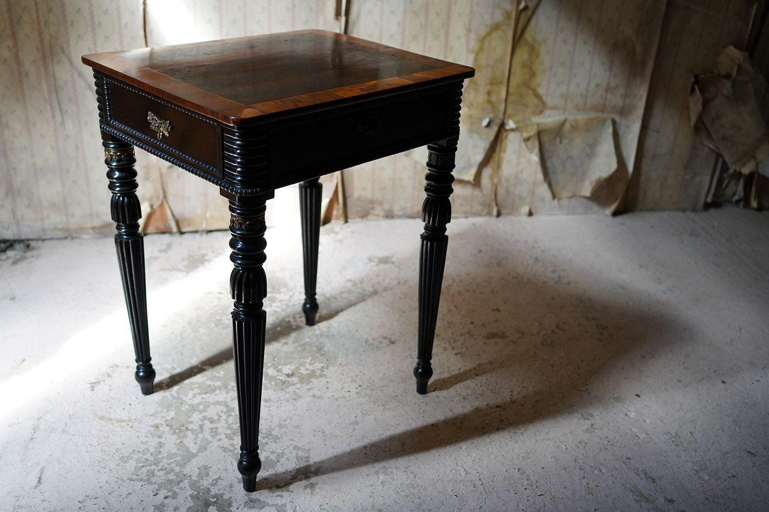 A Fine Late Regency Period Rosewood & Ebonised Side Table c.1825-35