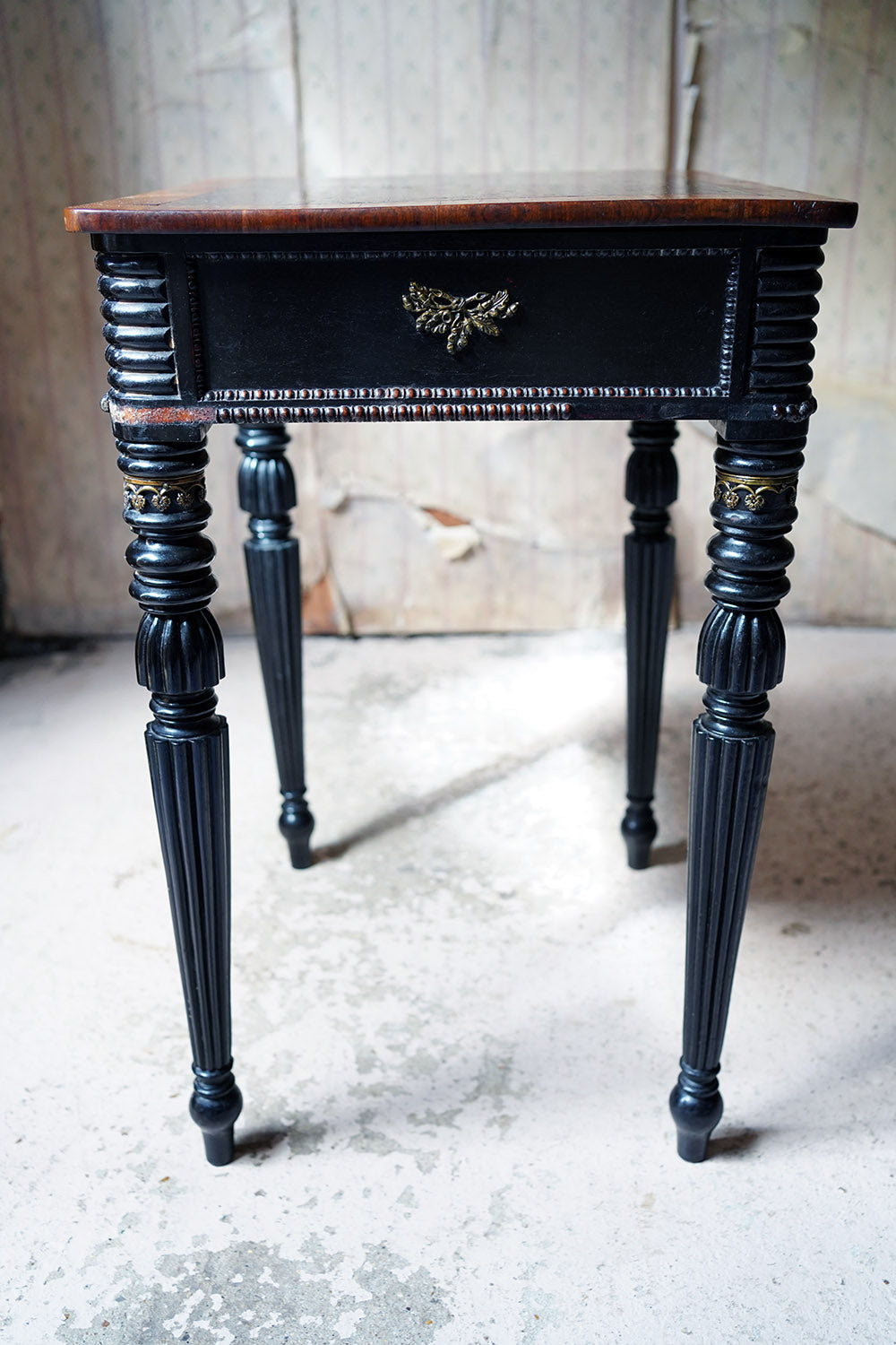 A Fine Late Regency Period Rosewood & Ebonised Side Table c.1825-35
