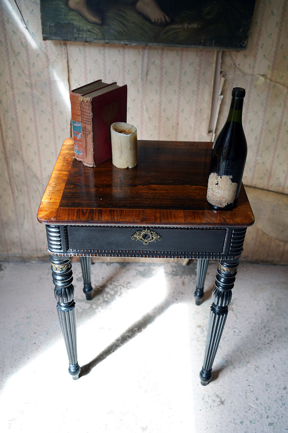 A Fine Late Regency/William IV Period Rosewood & Ebonised Side Table c.1825-35