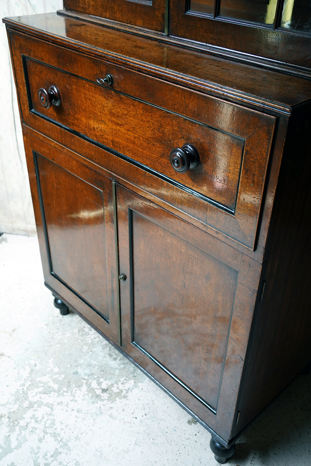 A Good Quality Regency Mahogany Secretaire Bookcase c.1825-30