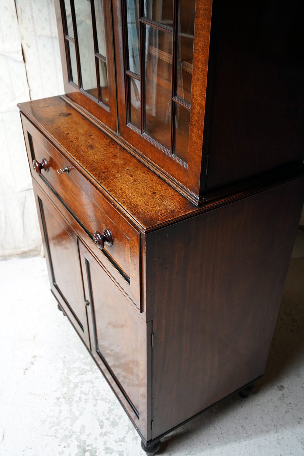 A Good Quality Regency Mahogany Secretaire Bookcase c.1825-30