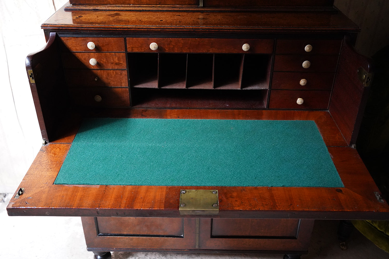 A Good Quality Regency Mahogany Secretaire Bookcase c.1825-30