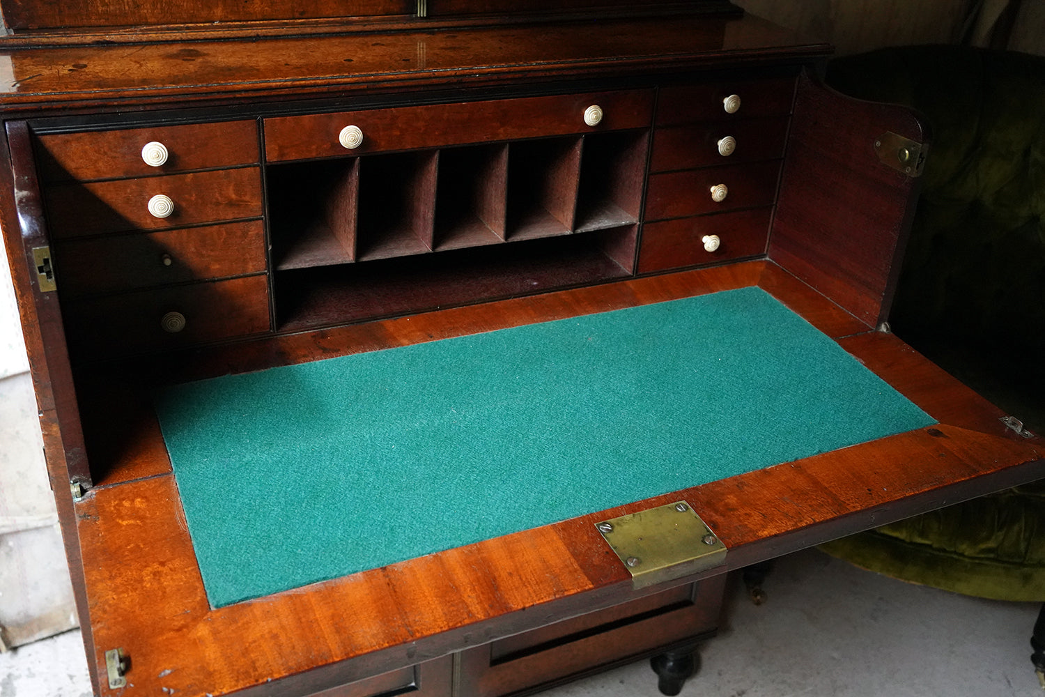 A Good Quality Regency Mahogany Secretaire Bookcase c.1825-30