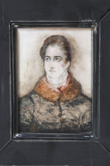 A Good Regency Period Watercolour Portrait Miniature on Ivory of a Gentleman Dated to 1820