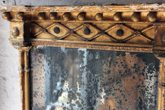 A Distressed Regency Period Giltwood Pier Mirror c.1820